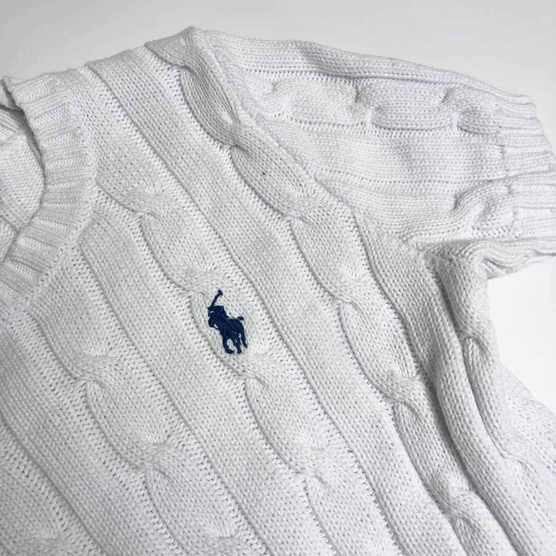 폴로 랄프로렌 케이블 니트 반팔 s 상품이미지4