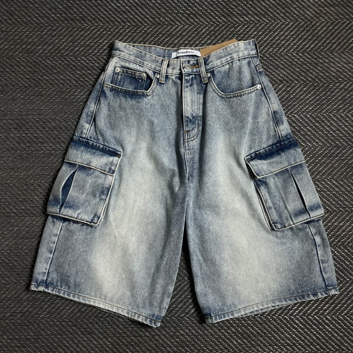 어반드레스 멀티포켓 데님 카고 버뮤다 팬츠o 4881 상품이미지1