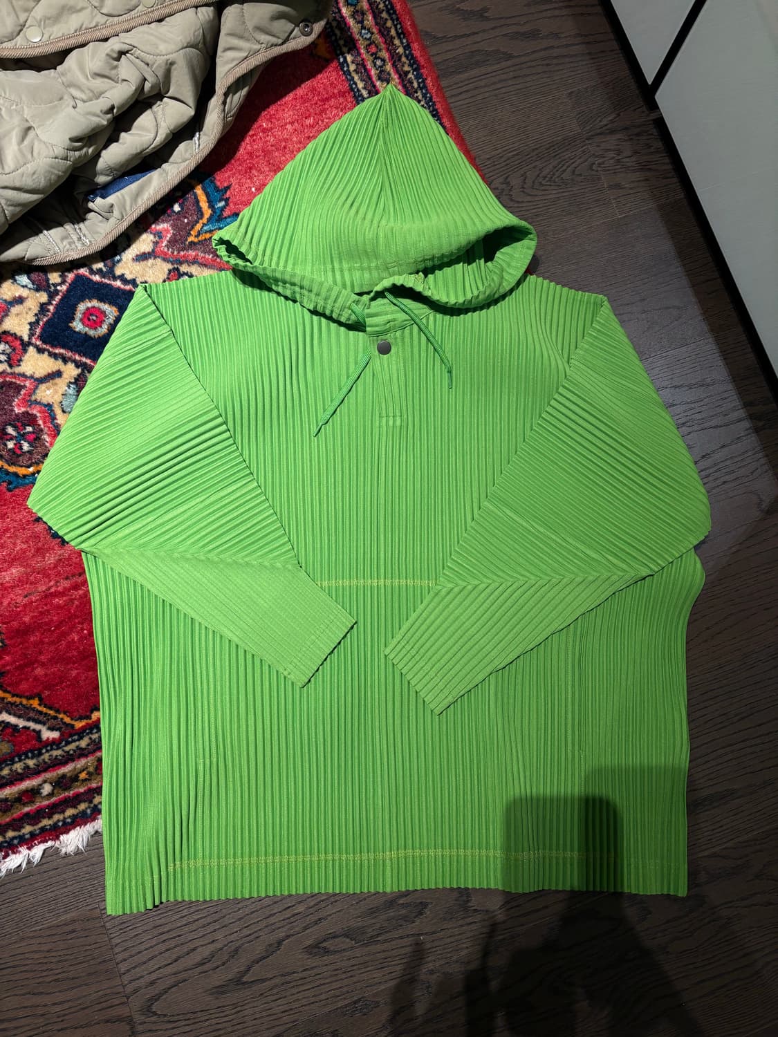 옴므플리세 후드 라임 2사이즈 상품이미지1