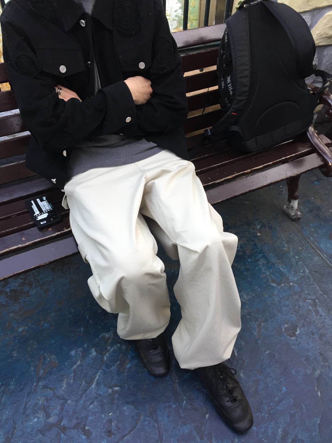 로스트가든 유니폼 드라이빙 스니커즈 블랙 44사이즈 상품이미지5