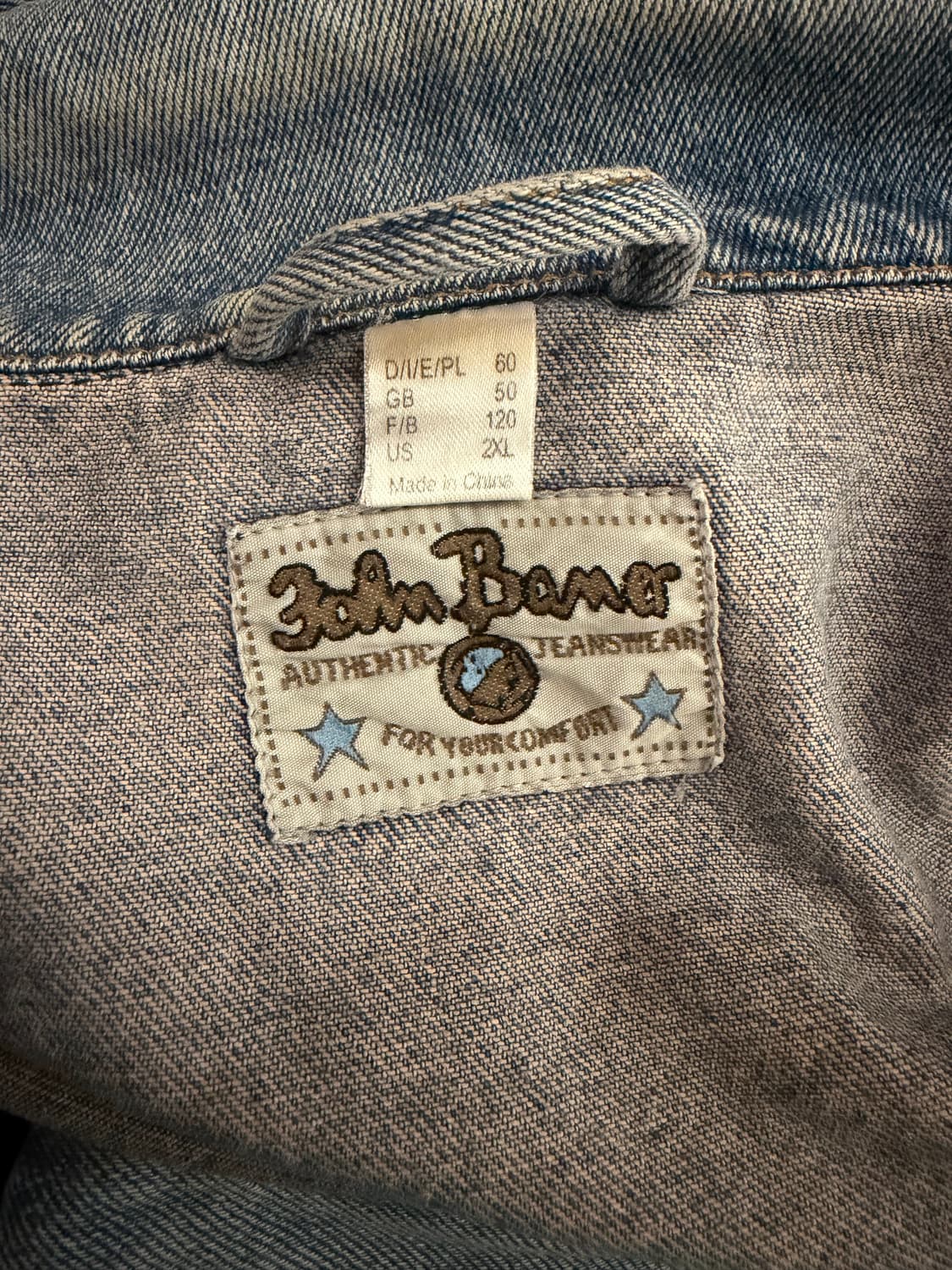 90s 빈티지 초오버핏 연청 데님 자켓 (빅사이즈 청자켓) 상품이미지4