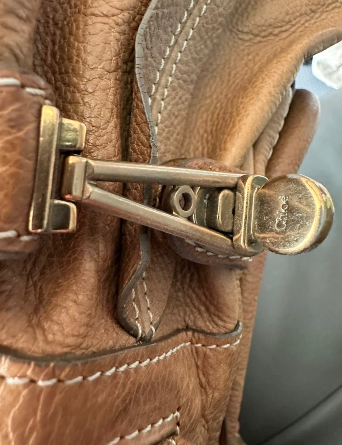 끌로에 파라티백 브라운 상품이미지6