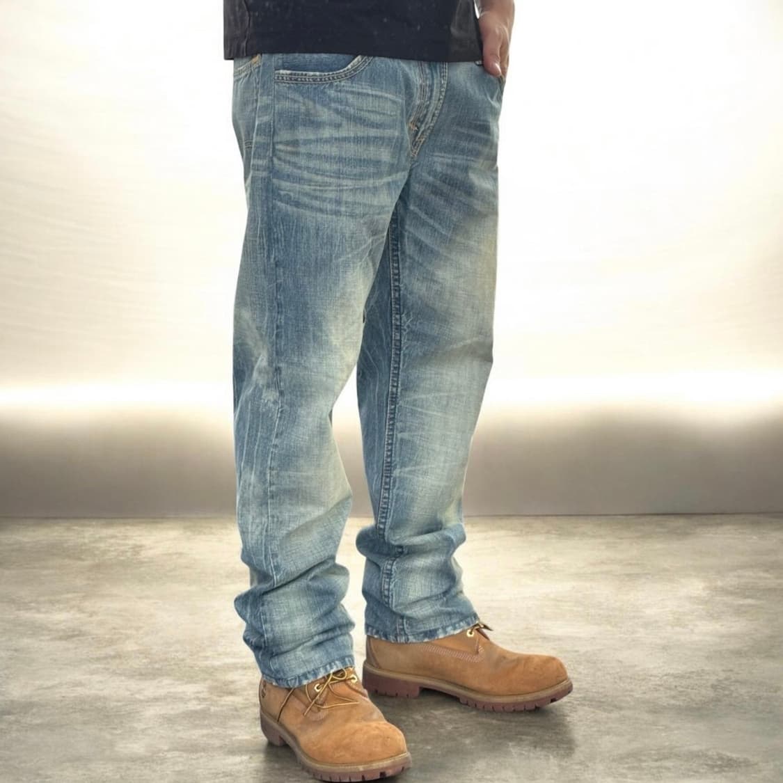 리바이스 504 워싱 데님팬츠 상품이미지2