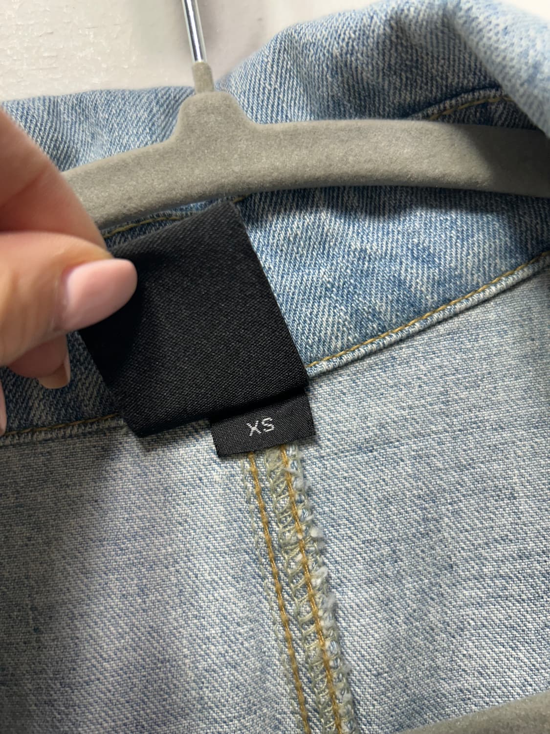 MLB 여성 데님 롱코트 S  상품이미지3