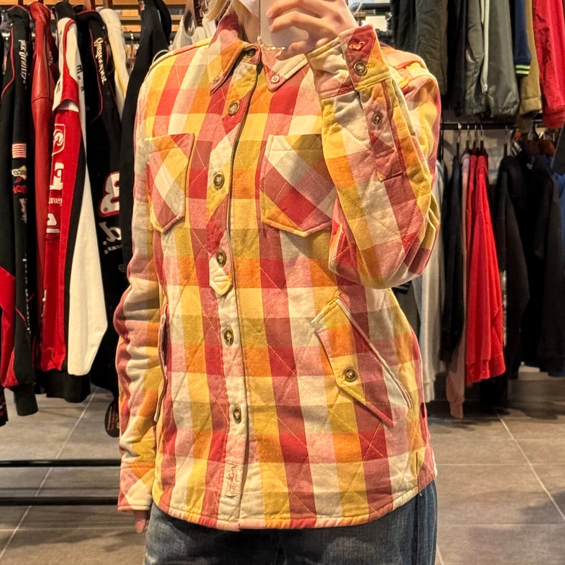 [NO.9] Levi’s 퀄팅 체크 자켓 상품이미지4