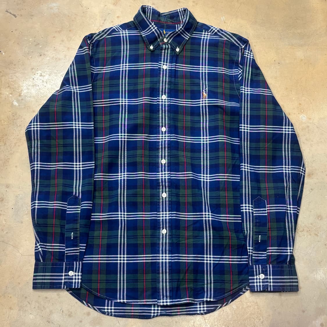 M 폴로랄프로렌 블루 체크 셔츠 상품이미지2