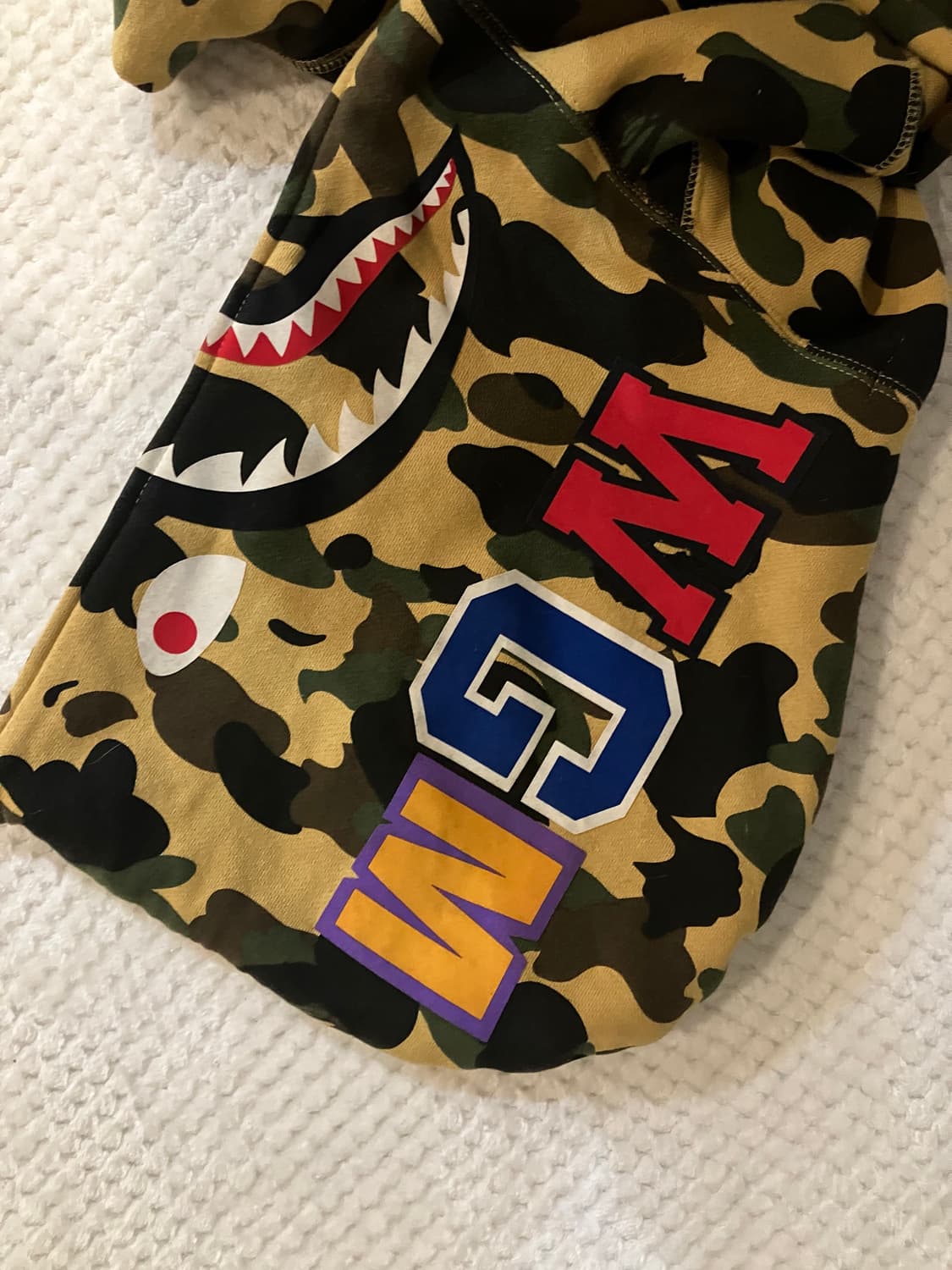 (L)베이프 샤크 후드집업 황계   상품이미지3