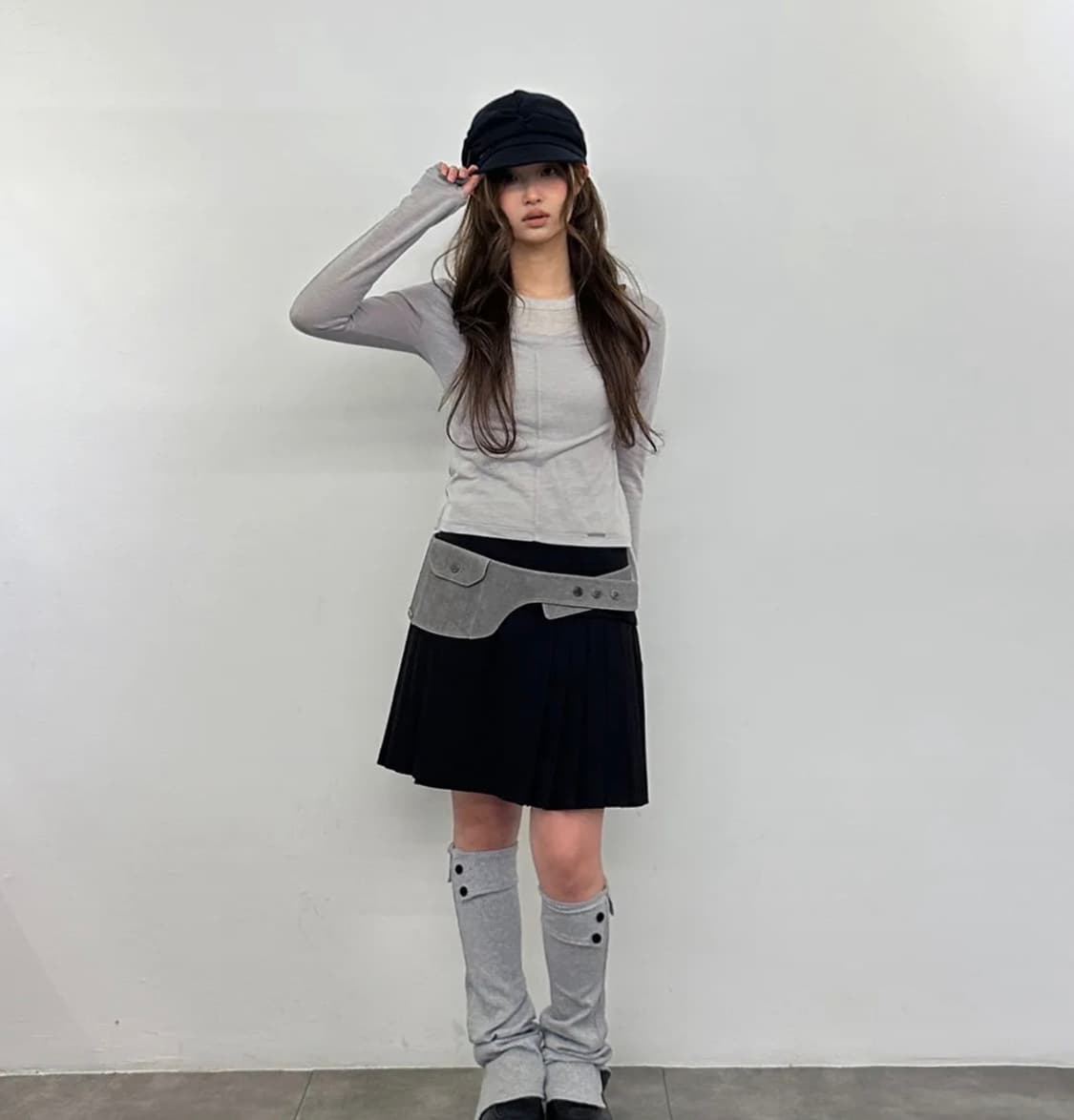 미세키서울 Layered line sheer long sleeve 상품이미지3