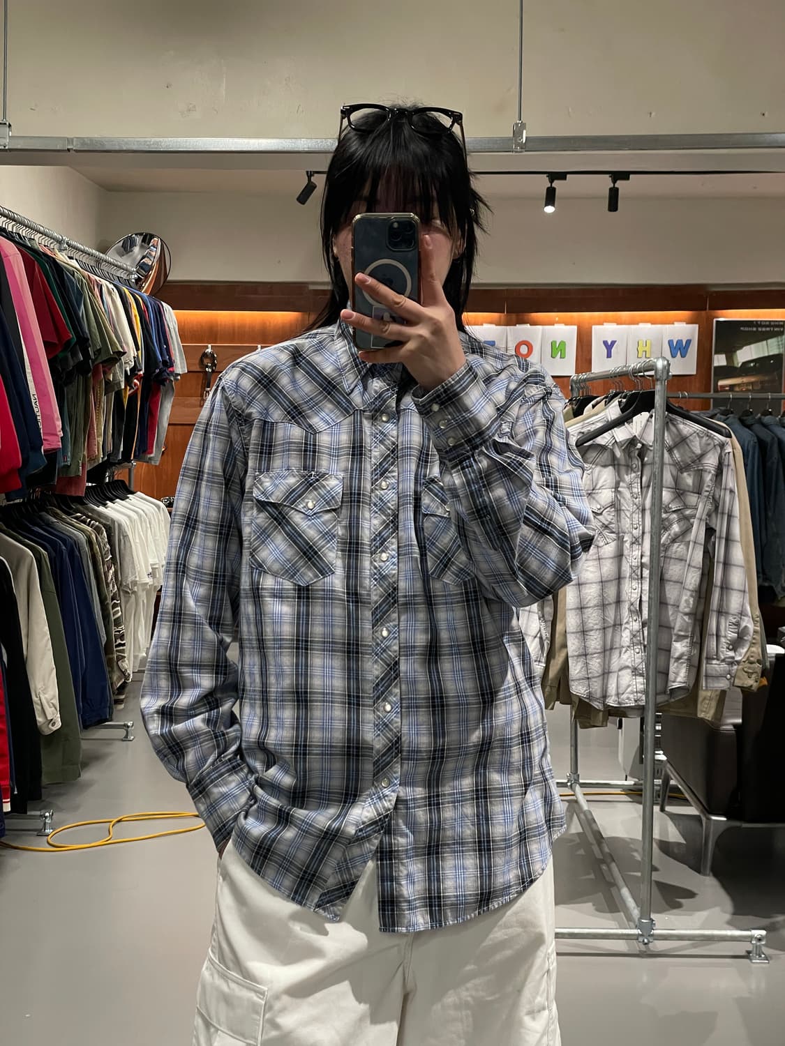 랭글러 웨스턴 체크 셔츠   상품이미지1