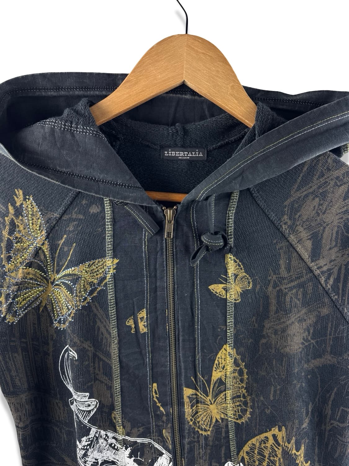 JPN 갸루 키치 반팔 후드집업2146 상품이미지3