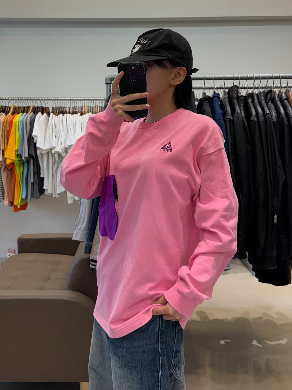 나이키 ACG 포켓 롱슬리브 핑크 상품이미지6
