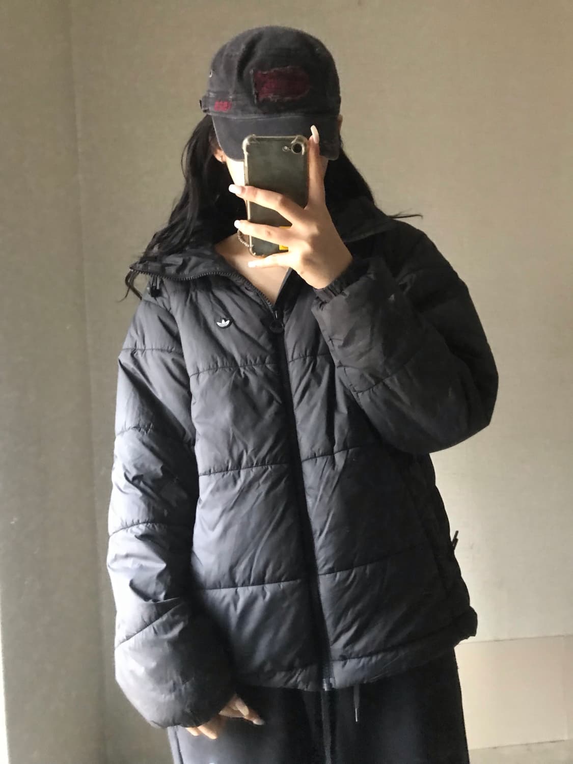 아디다스 파이어버드 블랙 패딩 상품이미지5