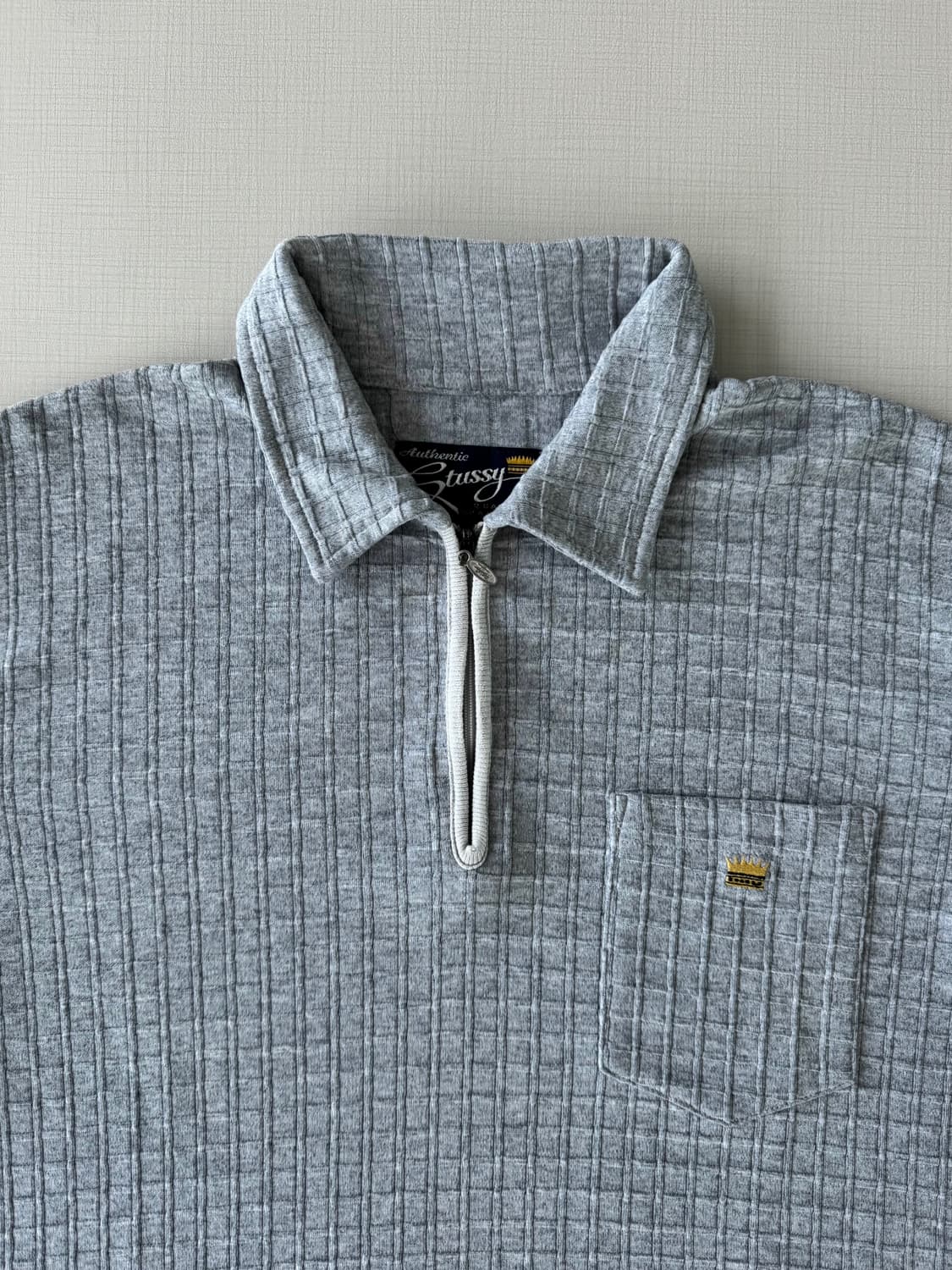 90s 스투시 Quarter Zip 폴로셔츠 상품이미지1