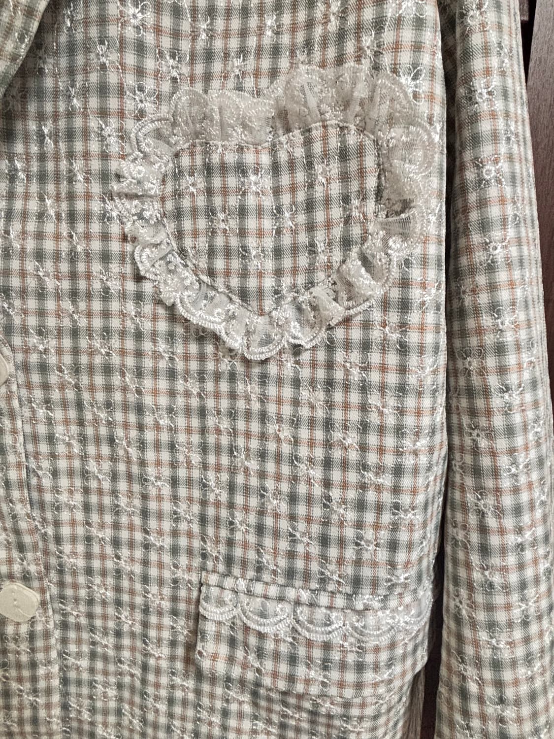 하트 포인트+레이스 자켓 상품이미지4