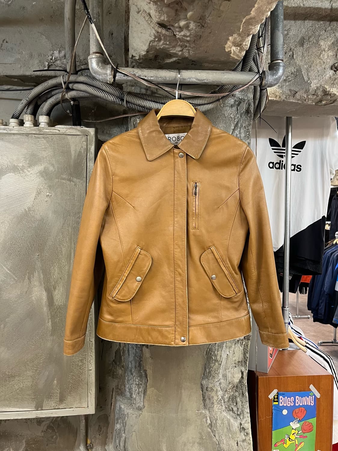 빈티지 양가죽 레더 자켓 브라운 #csz2880 상품이미지1