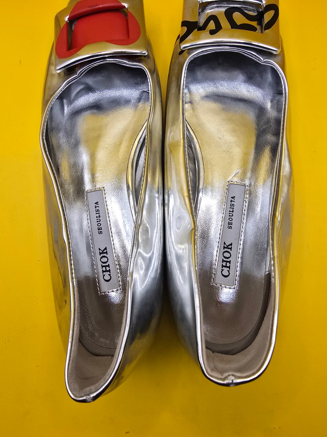 CHOK SEOULISTA 실버 하트 플랫 240 상품이미지2