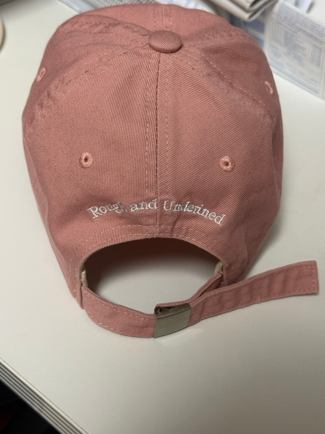 마뗑킴 미니 클래식 로고 볼캡 핑크 상품이미지6