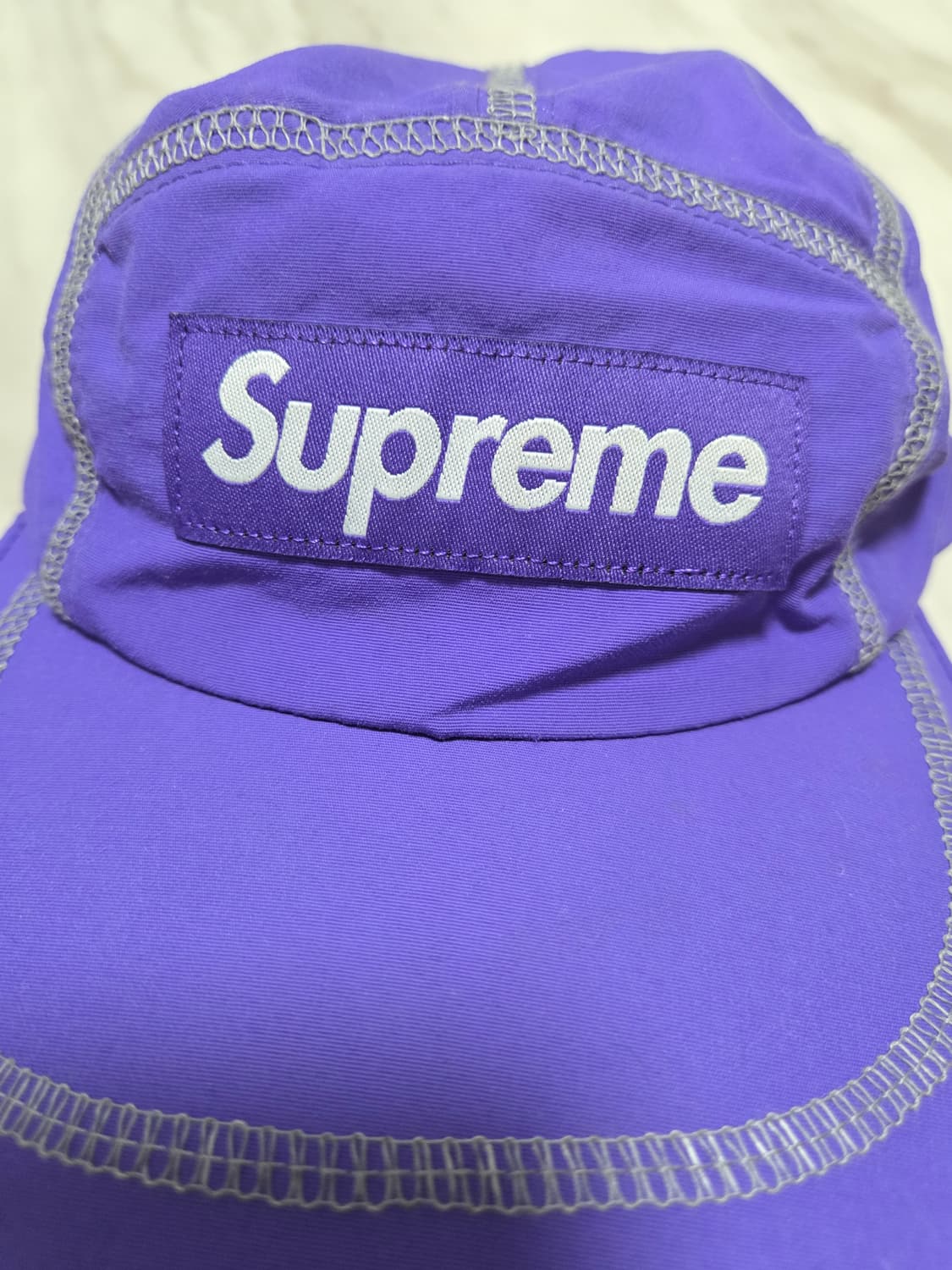 슈프림 리플렉티브 스티치 퍼플 캠프캡 상품이미지4