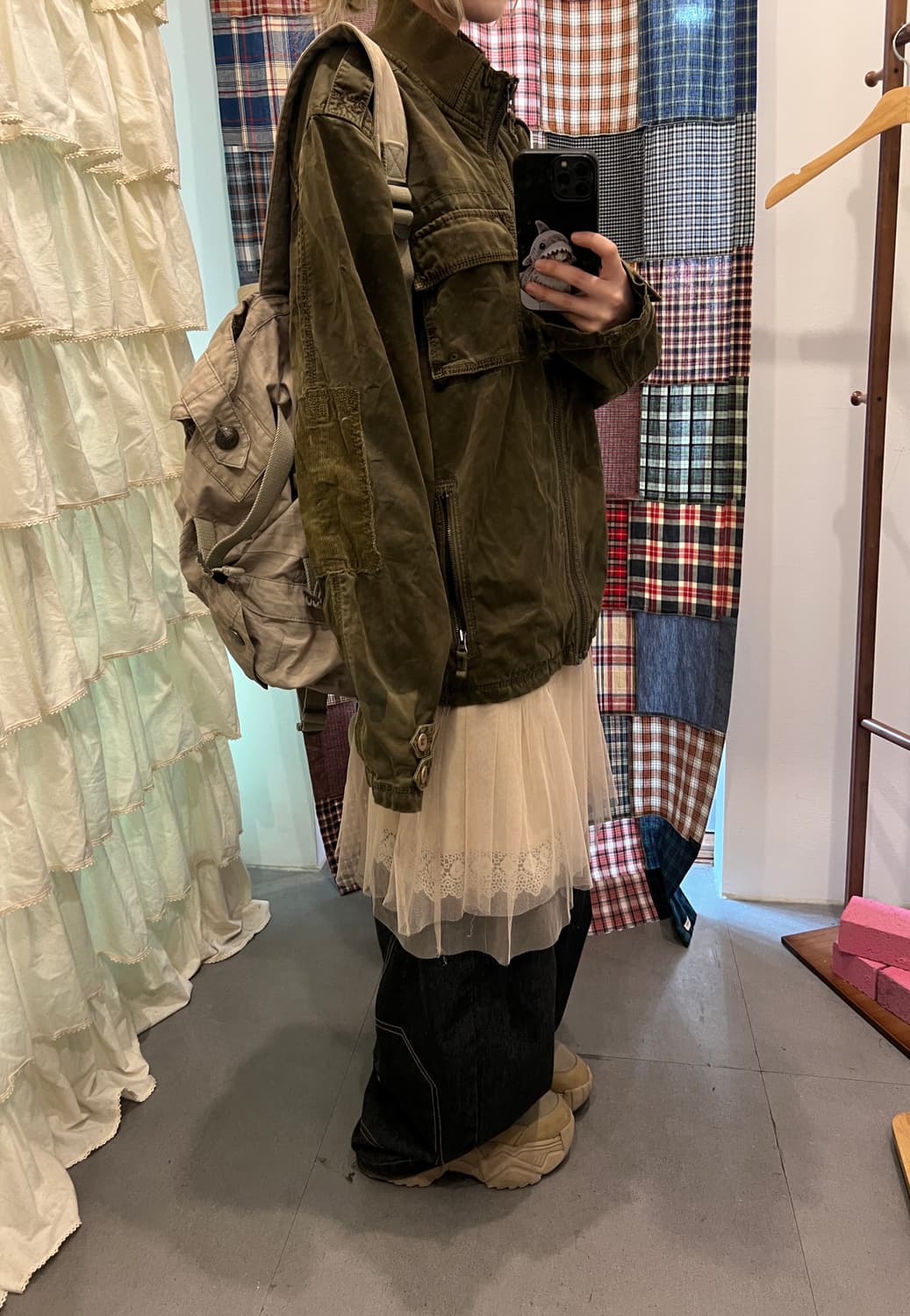 카키 카고 자켓  상품이미지2