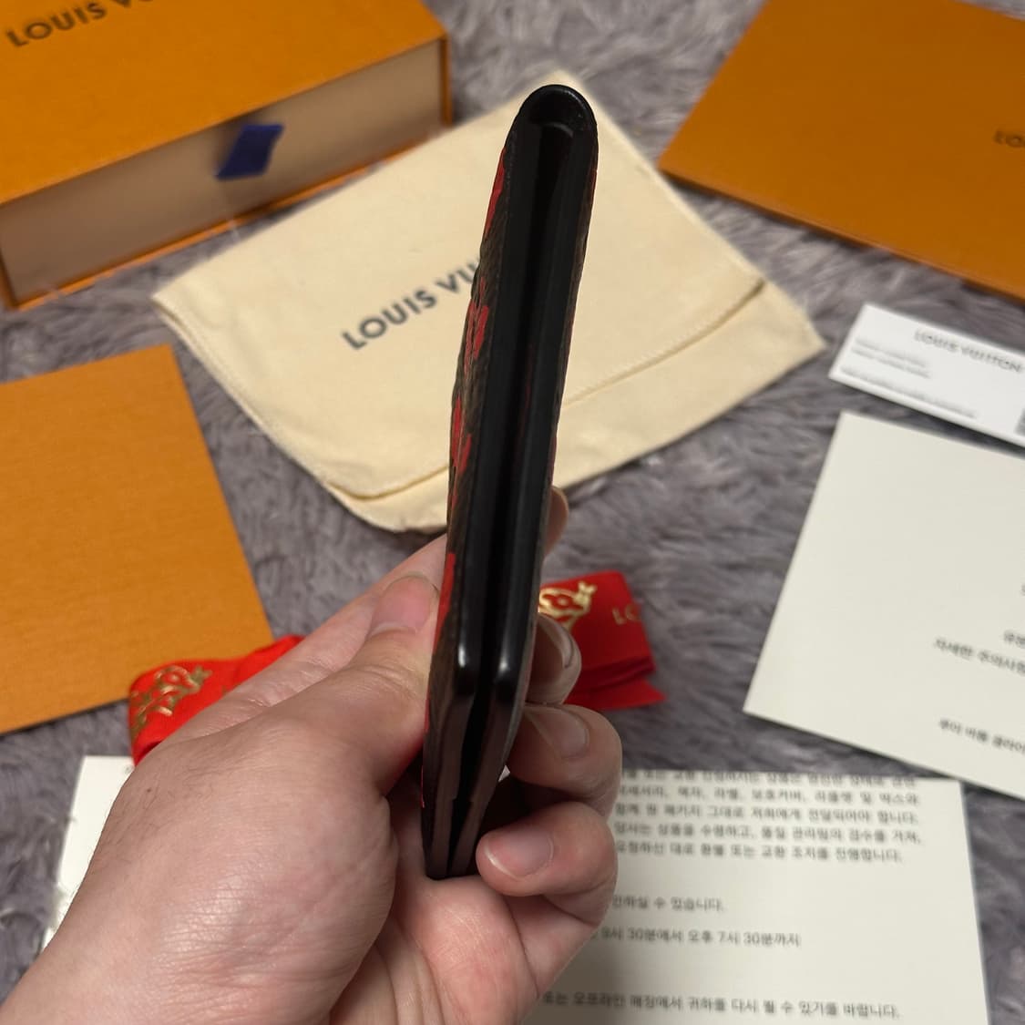 [풀구성] 루이비통 X 쿠사마아요이 이클립스 토뤼옹 슬렌더 월릿 반지갑  상품이미지5