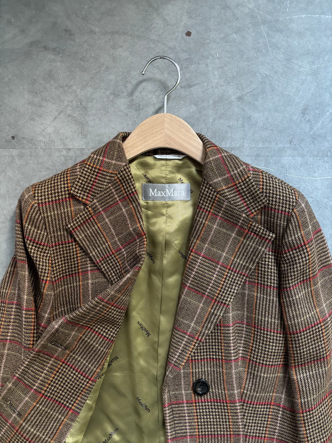 Max Mara 막스 마라 글렌체크 싱글 블레이저 투버튼 셋업 상품이미지5