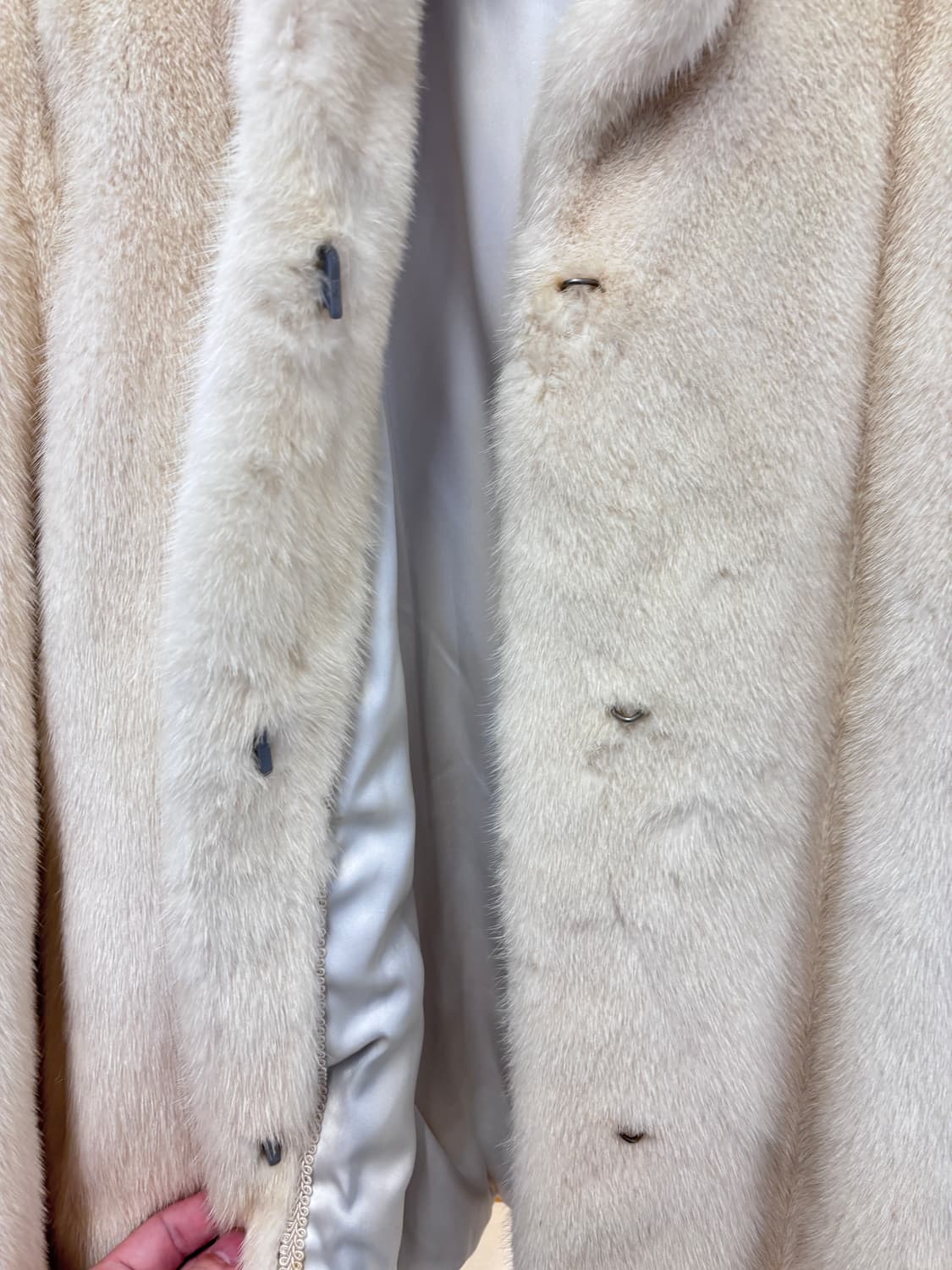 아이보리 밍크 퍼 자켓 상품이미지6