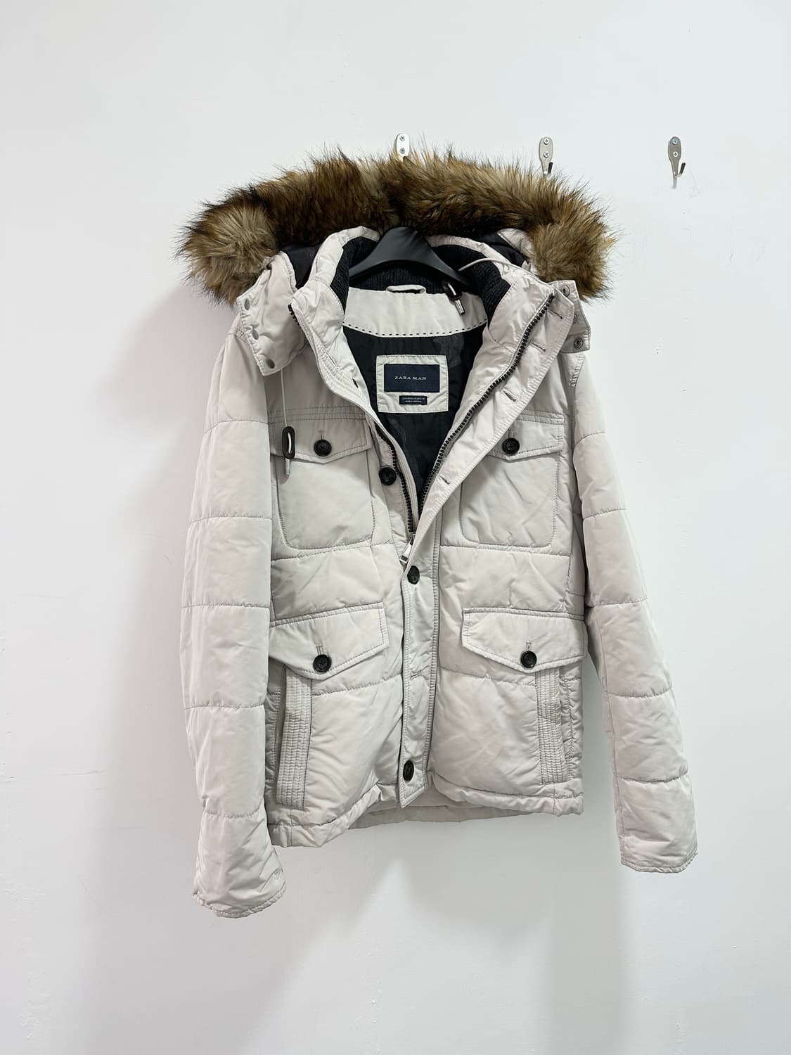 ZARA man fur puffer  상품이미지2