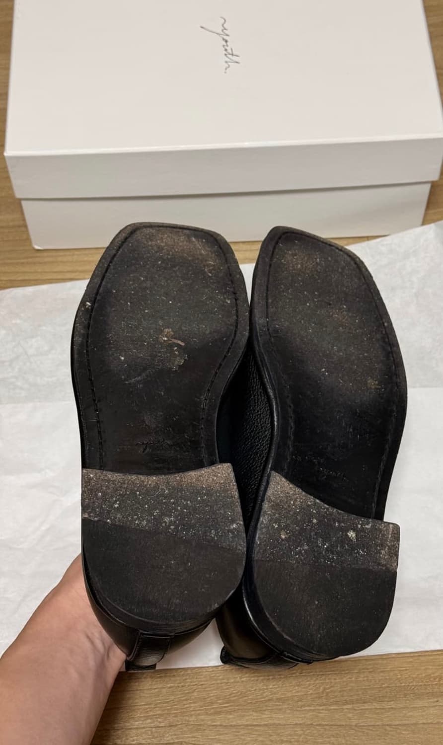 유스 스퀘어 토 로퍼 43 사이즈 상품이미지4