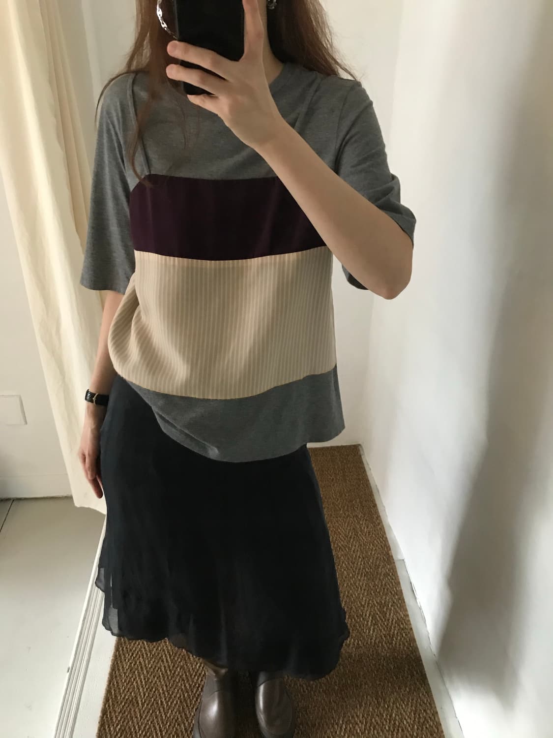 silk layered skirt 상품이미지7