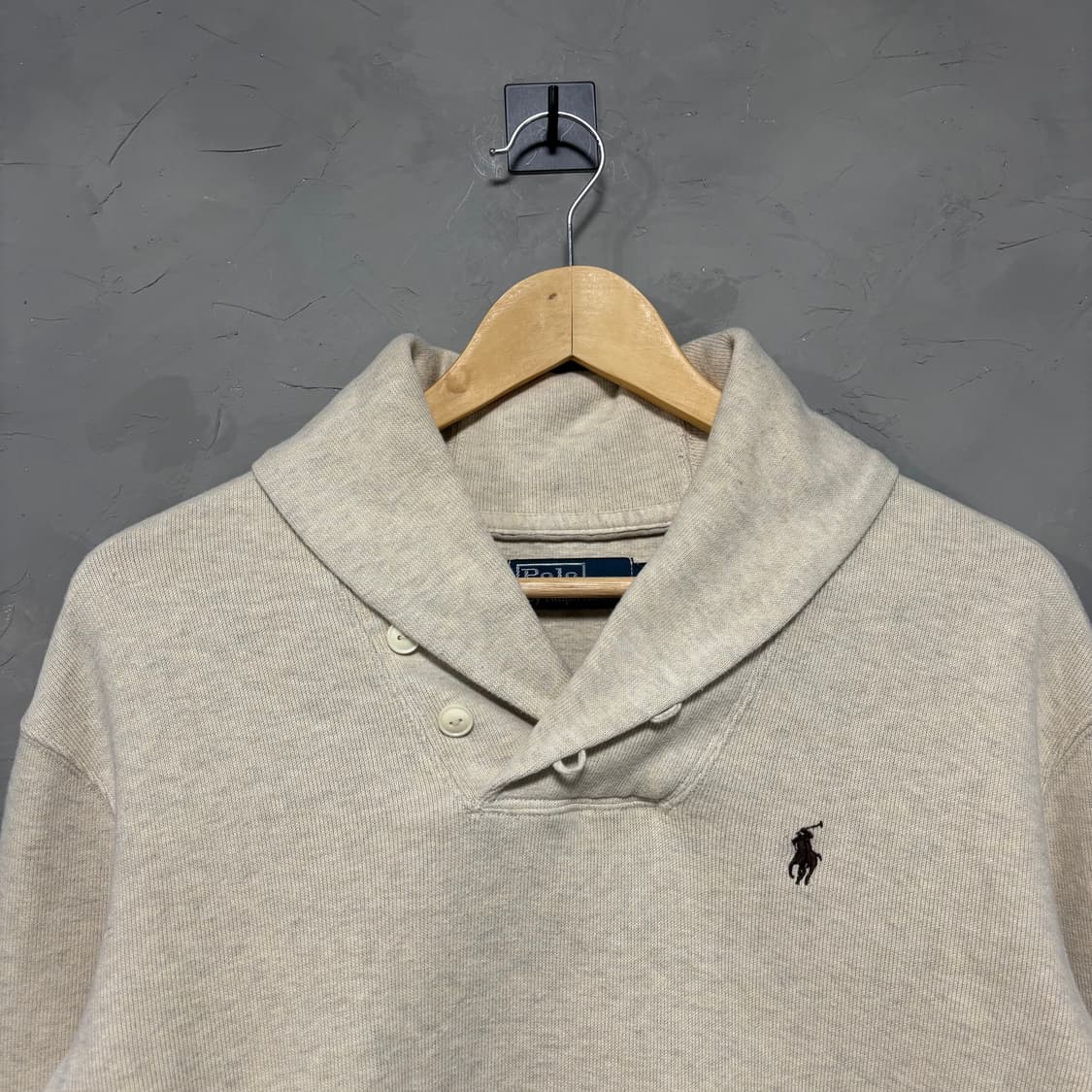 폴로 랄프로렌 숄카라 니트 베이지 상품이미지2