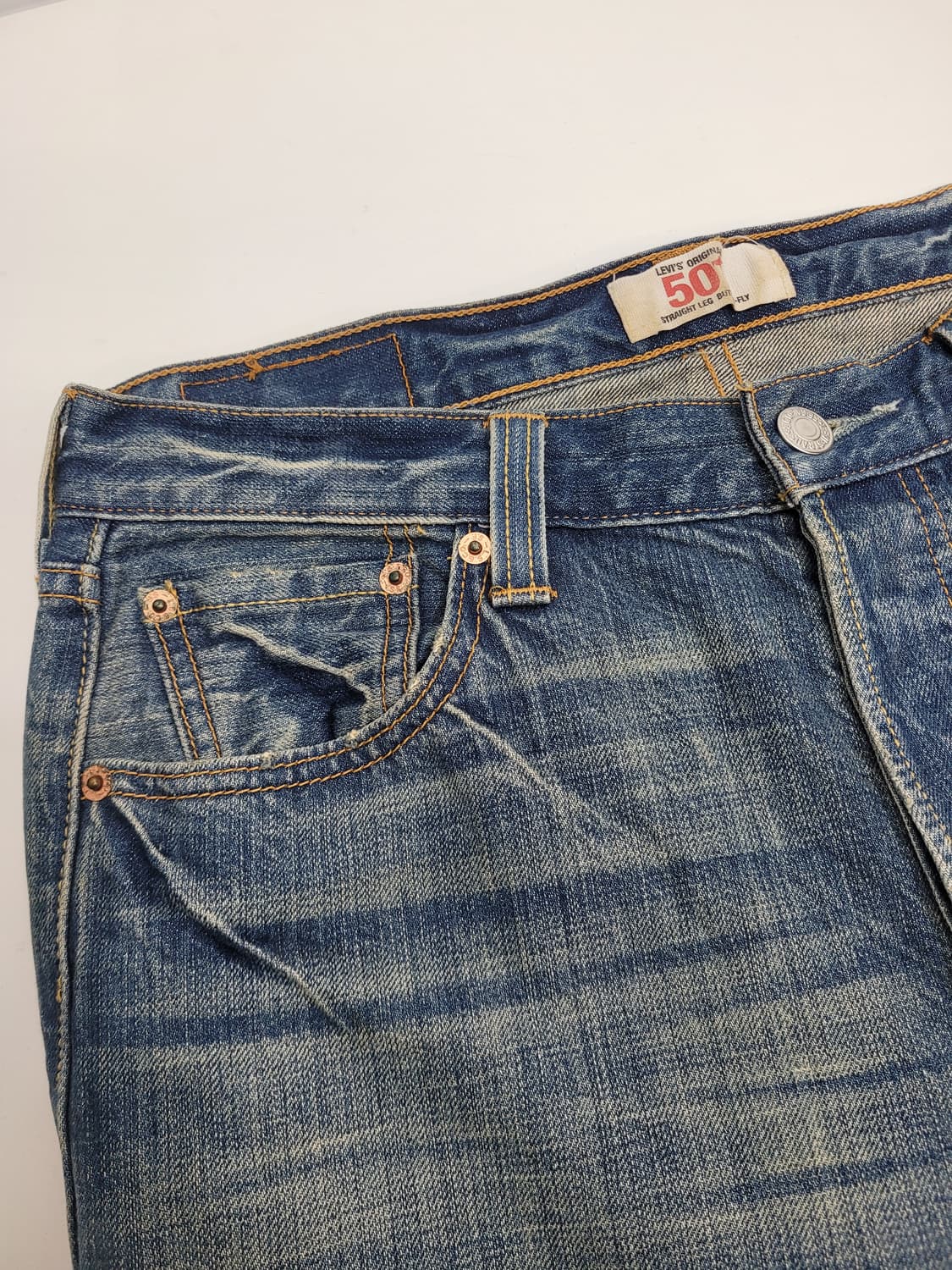 LEVI'S 00'S 리바이스 501 워싱 데님 청바지 / 남 30
 상품이미지4