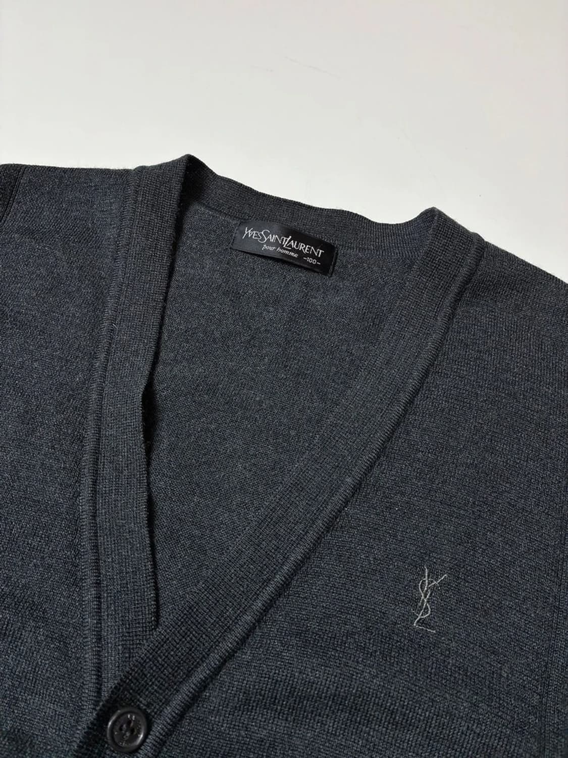 입생로랑 YSL 00's 퓨어울 업버튼 니트 가디건 PN8397 상품이미지3