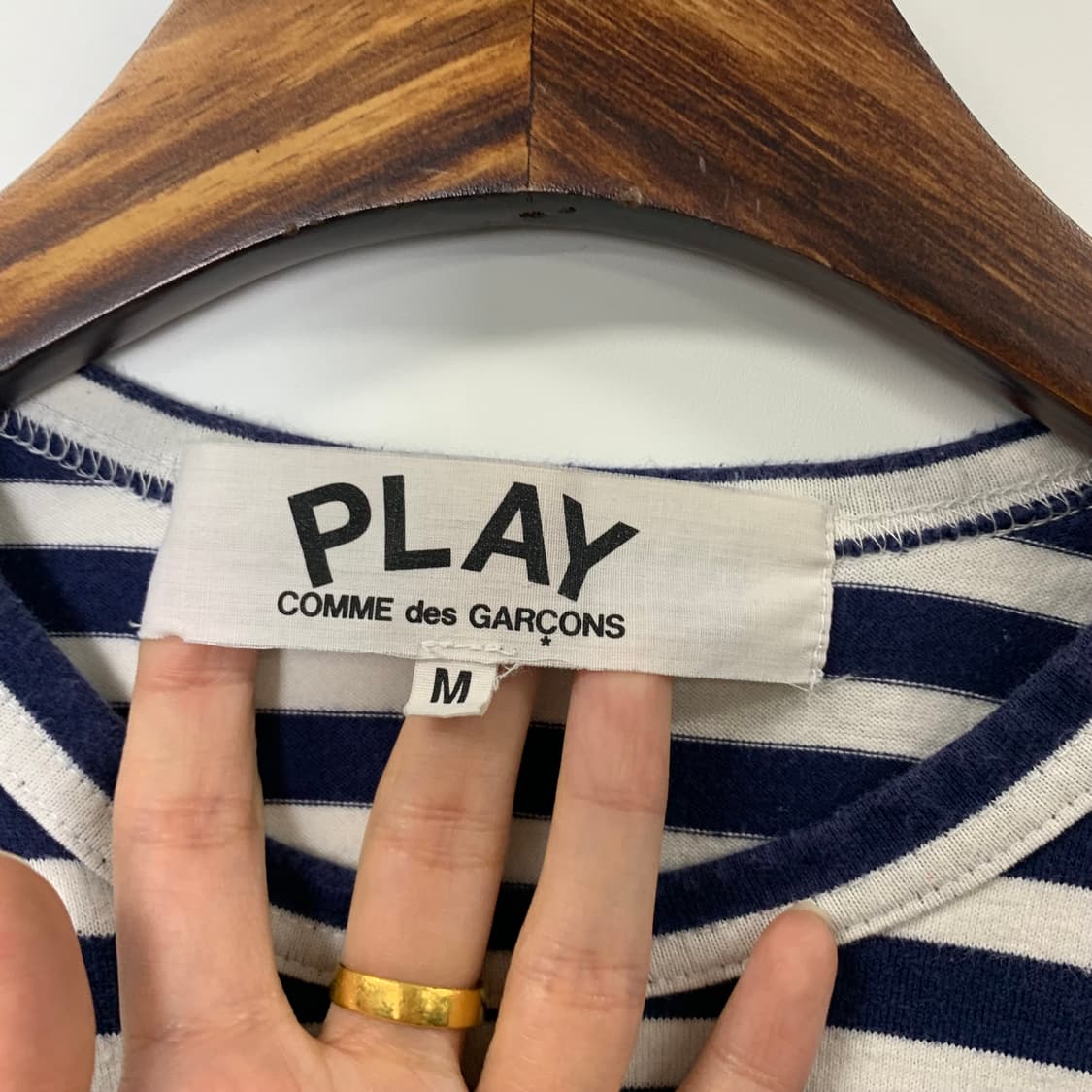 꼼데가르송 플레이 스트라이프 롱 슬리브 긴팔티 상품이미지6