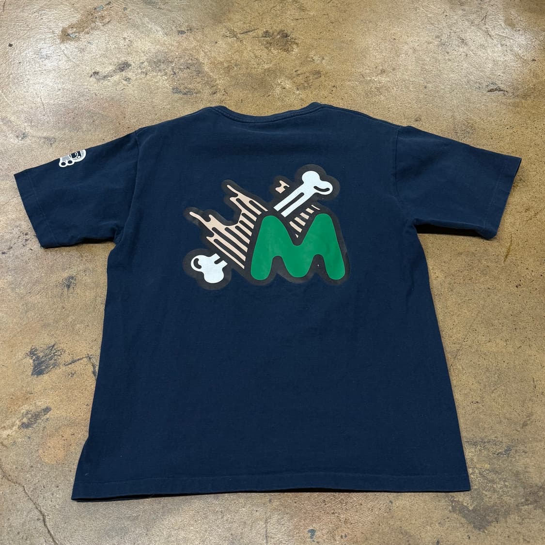 베이프 네이비 반팔 티셔츠 상품이미지3