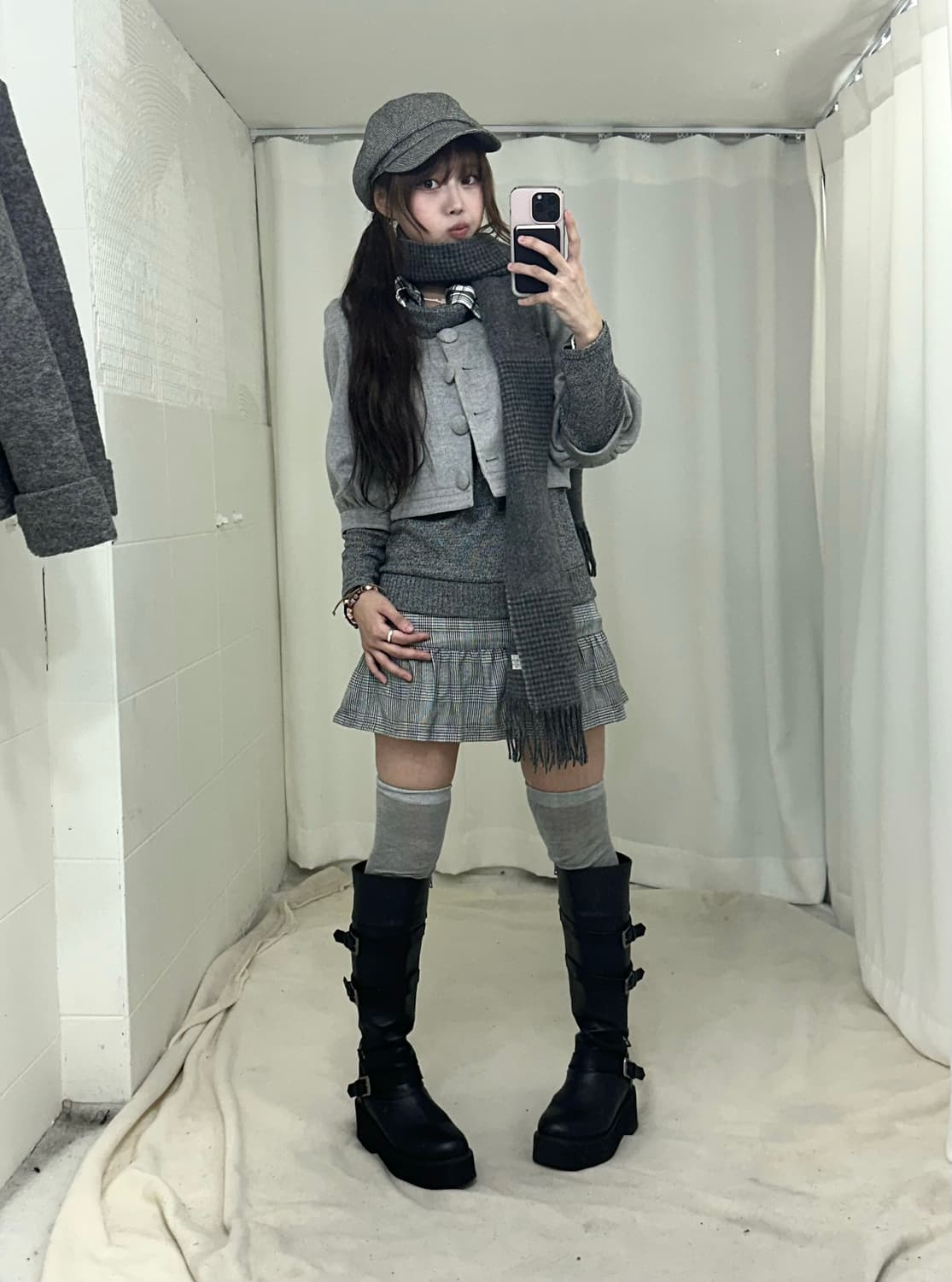 그레이 너드 니혼진 모리걸 겨울 코디세트 상품이미지2