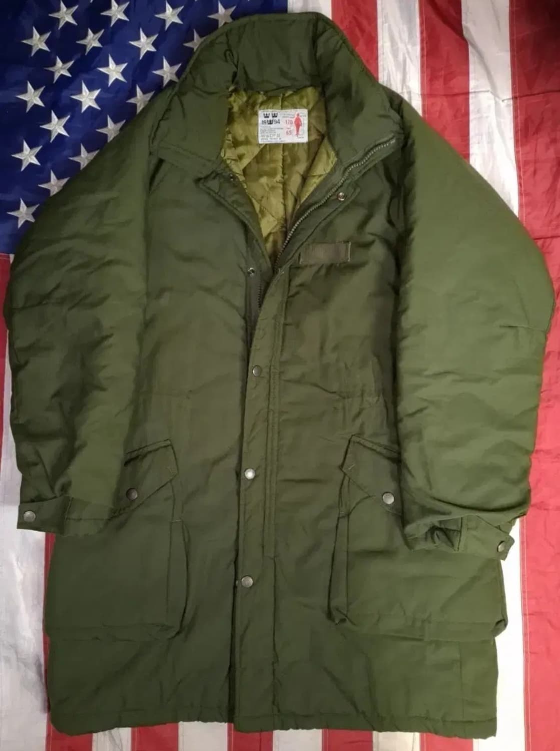 새제품급 오리지날 스웨덴군 M-90 조인성파카 상품이미지1