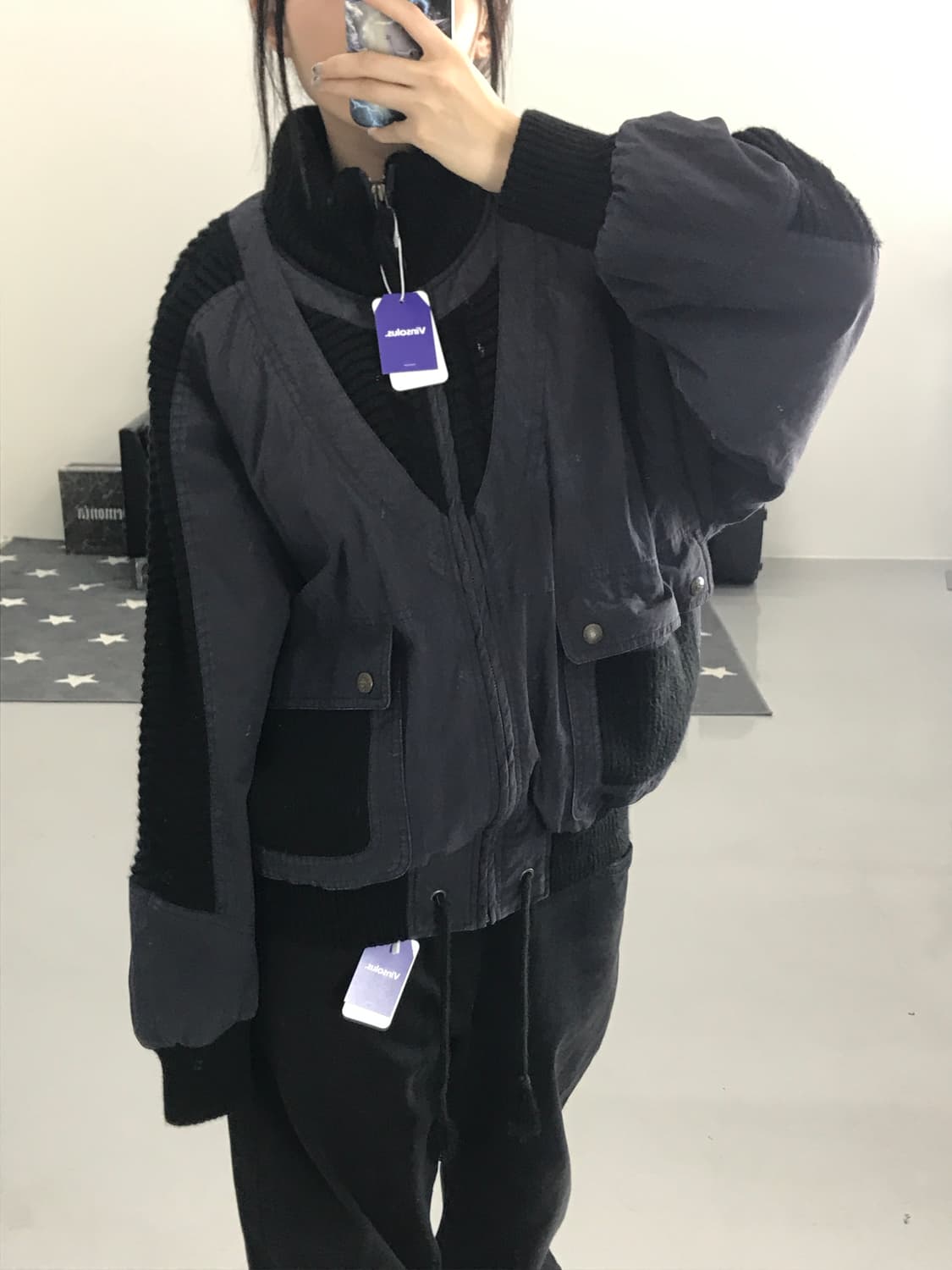  빈티지 피아스포츠 유틸리티 자켓 상품이미지2