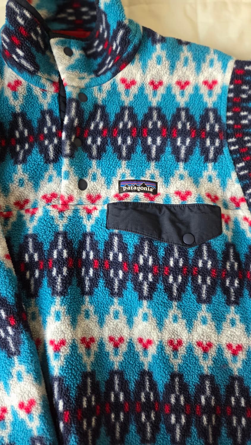 파타고니아 신칠라 스냅티 풀오버 스웨터 아즈텍 블루 xs 상품이미지3