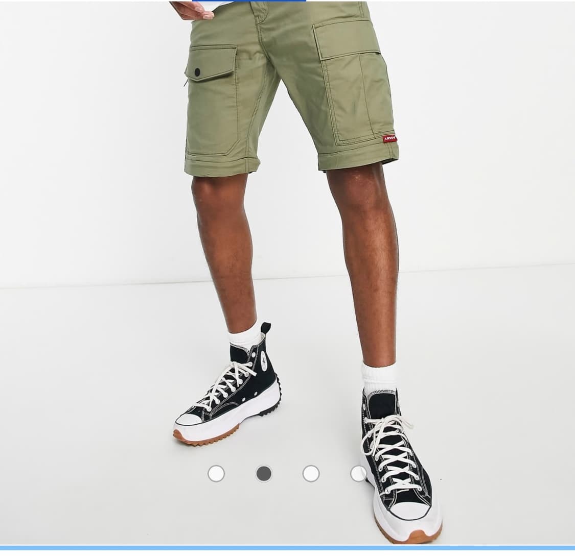 [32]리바이스 프리미엄 반바지 겸용 나일론 카고 팬츠/카키올리브 상품이미지3