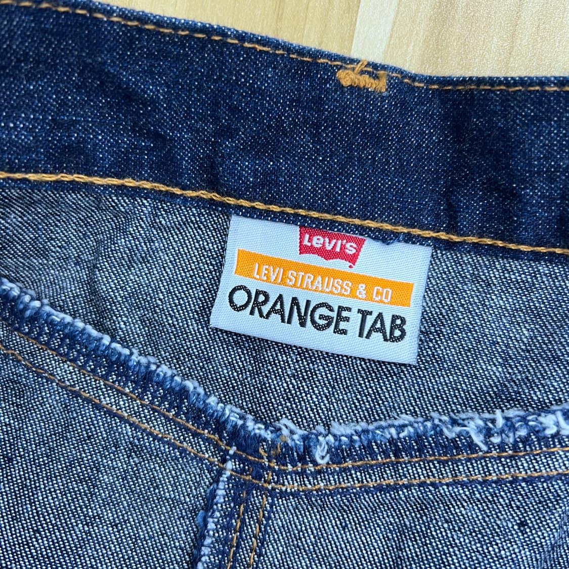 Levis 리바이스 오렌지탭 데님 스커트 31 상품이미지3