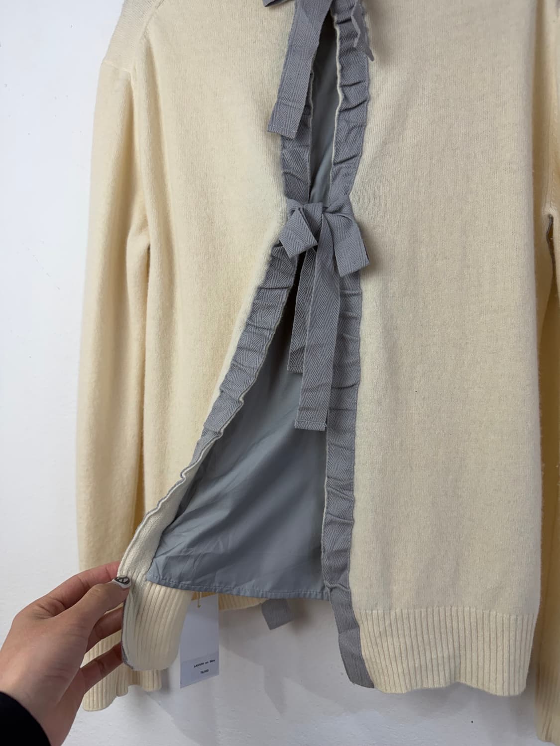 랑방 리본 니트 상품이미지2