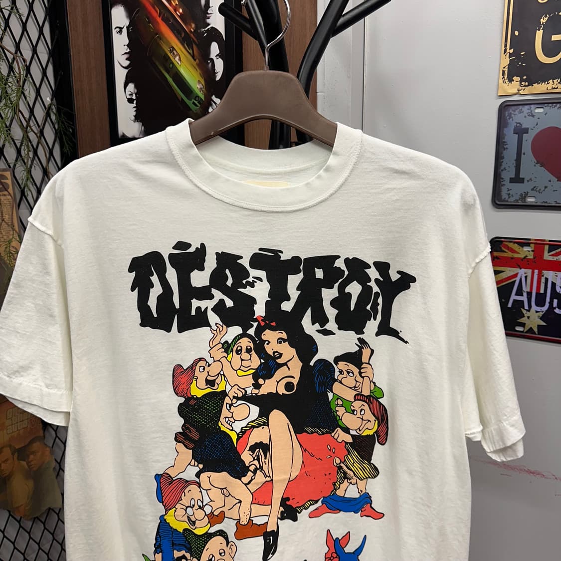 White Snow White Print T-Shirt 상품이미지3