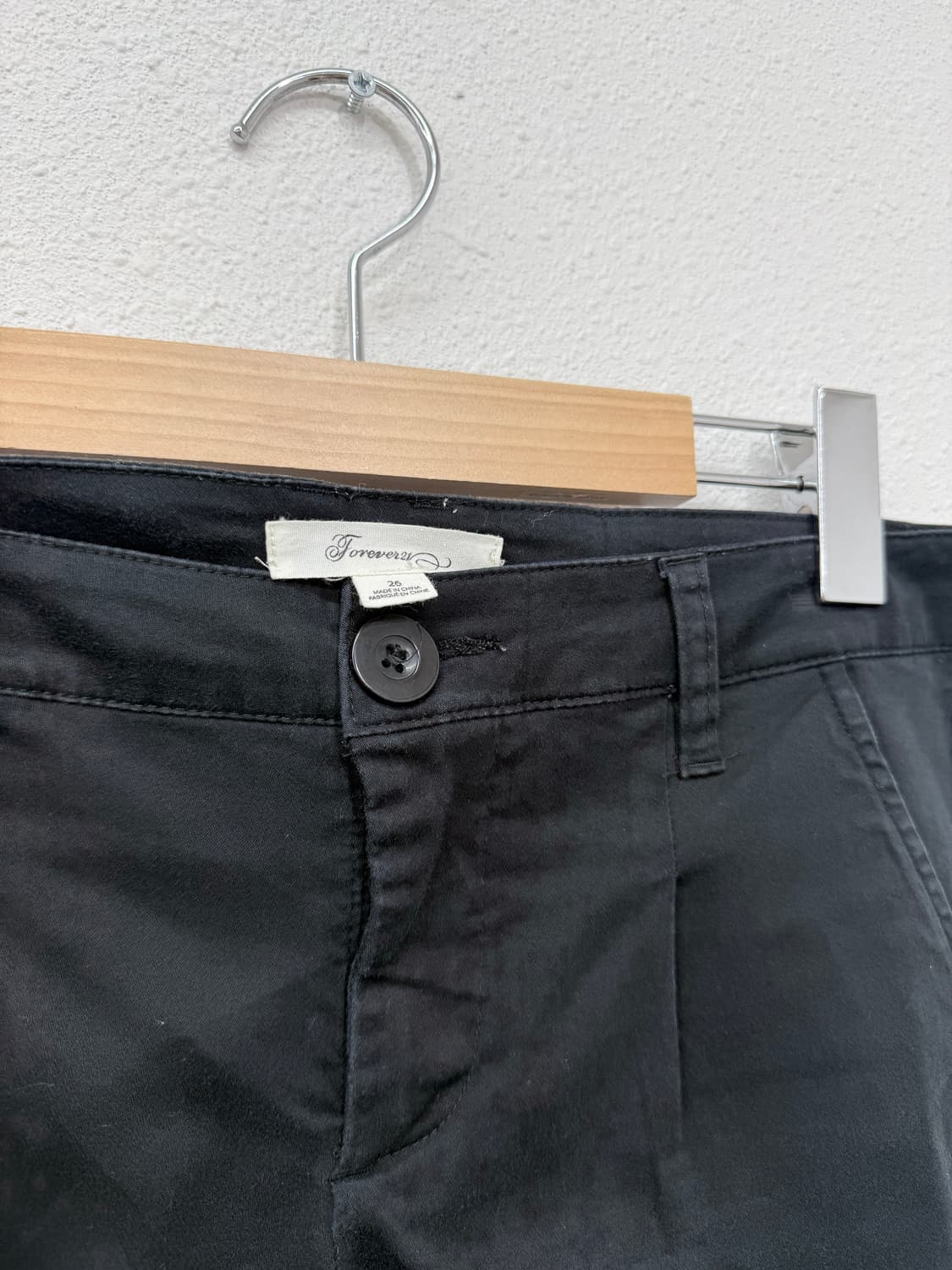 빈티지 Forever 21 블랙 로우라이즈 갸루 숏 팬츠 상품이미지3