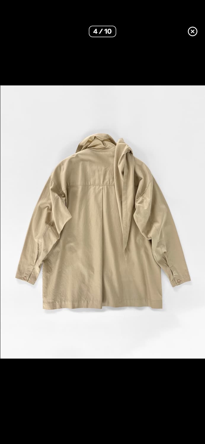 80s 이세이 미야케 드레이프 스카프 셔츠 상품이미지4