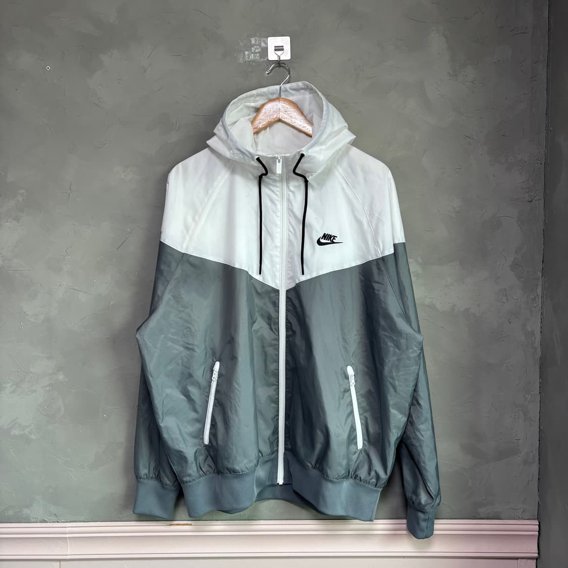 나이키 윈드러너 바람막이 화이트 그레이  상품이미지1