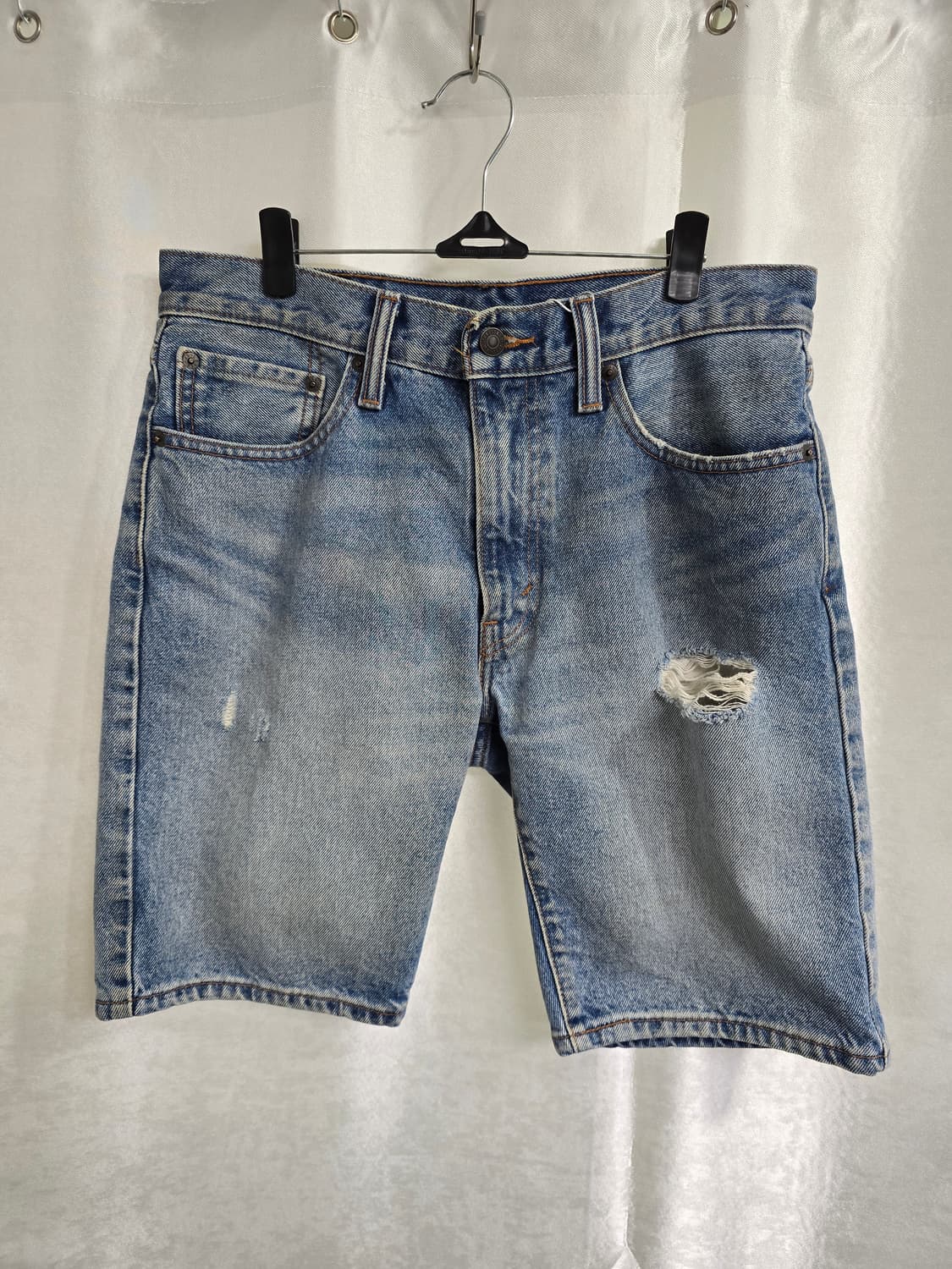 리바이스 505 데미지 워싱 반바지 (1590) 상품이미지1