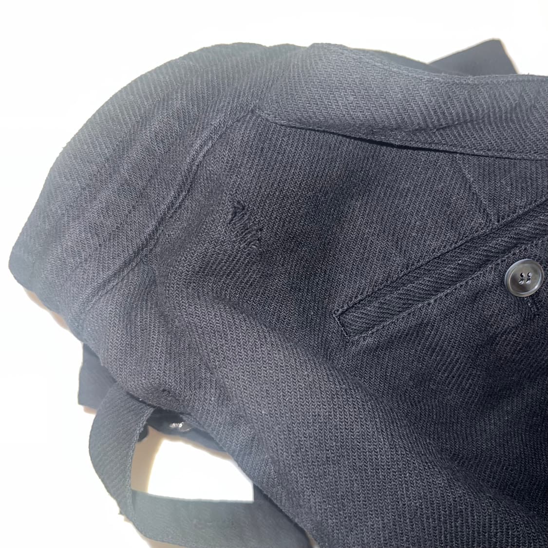 지용킴 Sun-Bleached Half Trousers - Black 상품이미지3