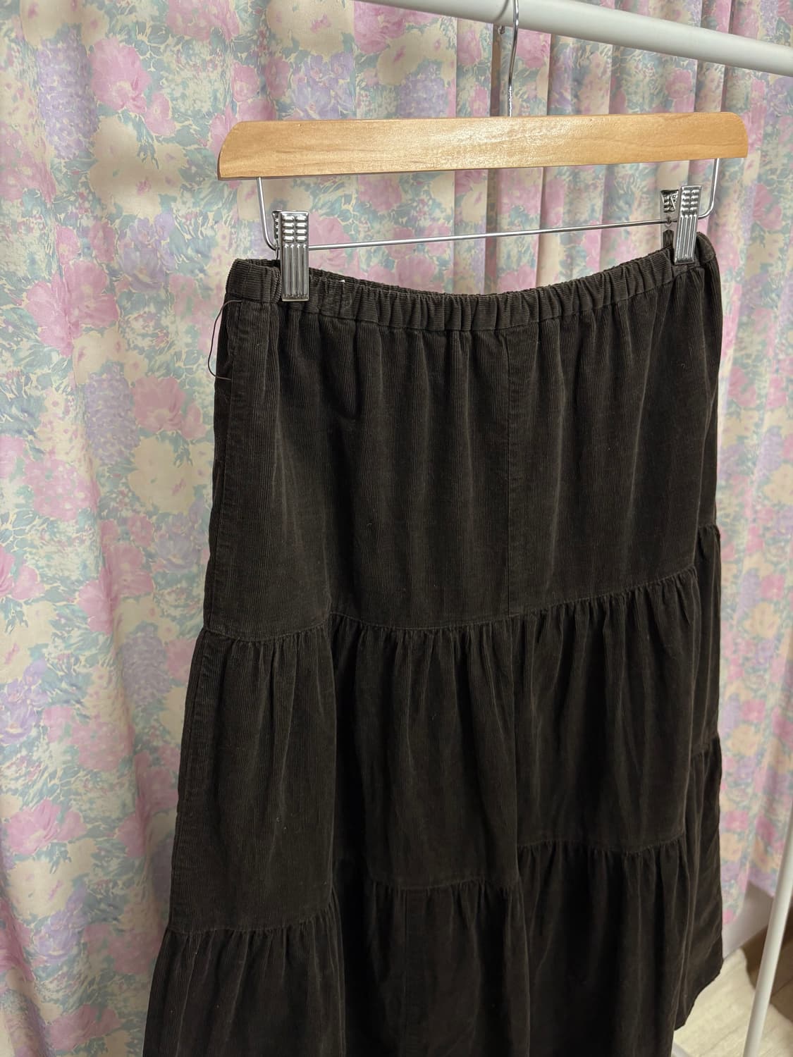 브라운 코듀로이 스커트 상품이미지10