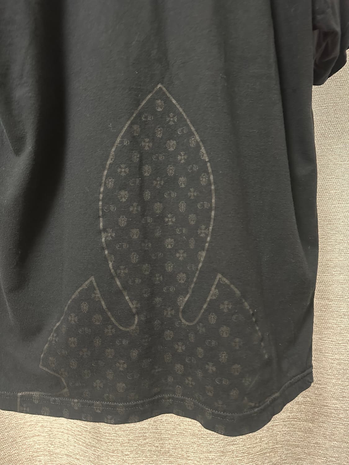 크롬하츠 플레어로고 반팔 블랙 (L) 상품이미지3