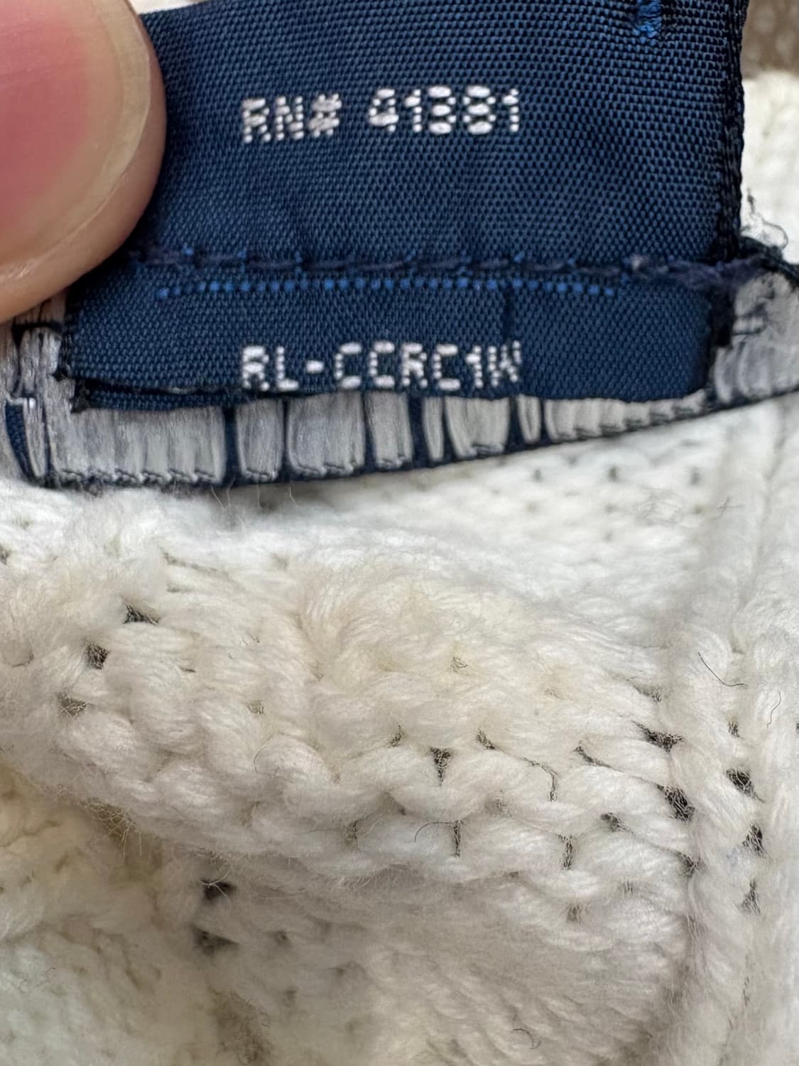 폴로 랄프로렌 케이블 니트 화이트 상품이미지9